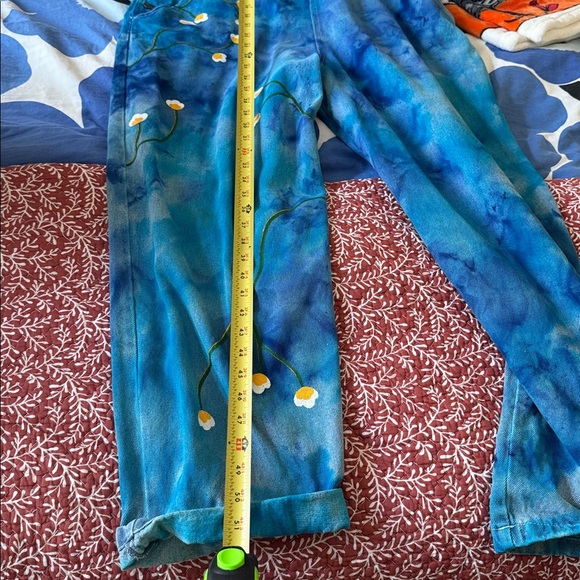 Lucy and Yak x We Are Hairy People hand painted dungarees / overalls - Picture 5 of 6